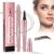 2024 Magic Eyebrow Pencil, Waterproof, 3D Micro Eyebrow Pencil with 4 Fork Tip Applicator, Brow Pencil Creates Effortless Natural Looking Brows (2# Dark Brown)