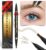 iMethod Microblading Augenbrauenstift – Eyebrow Pencil 2-in-1 Dual-Ended Augenbrauenstift mit 3-Zinken-Micro-Gabelspitzen-Applikator & präziser Pinselspitze erzeugt natürliche Augenbrauen, Hellbraun