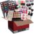 Holzsammlung Schminke Set, Schminkset Damen Schminkset Frauen für Gesicht Augen und Lippen, Make-up Sets Makeup Kit for Women Teenager, Kosmetik Make up Set mit Lidschatten für Damen und Mädchen