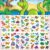 10 Sheets Dinosaur Tattoo Children, Temporary Tattoos for Children, Dino Party Bags, Children’s Birthday, Cartoon Children’s Tattoos, Waterproof Stickers, Tattoos Stickers for Girls Boys Party Fun