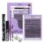 Lash Extension Set 156 PCS Wimpern Extensions Set B&Q Wimpernverlängerung Set Einzelne Wimpern Mit Mascara Pinsel Lash Kleber Entferner Wimpern Applikatoren für DIY Wimpern Extensions (B15,Kit)