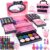 Kinderschminke Set Mädchen, Schminkkoffer Mädchen, Kids Makeup – Waschbar Schminke Kinder Mädchen Spielzeug, Halloween Weihnachts Geburtstags Geschenke für Mädchen 4-12 Jahre (Pink)